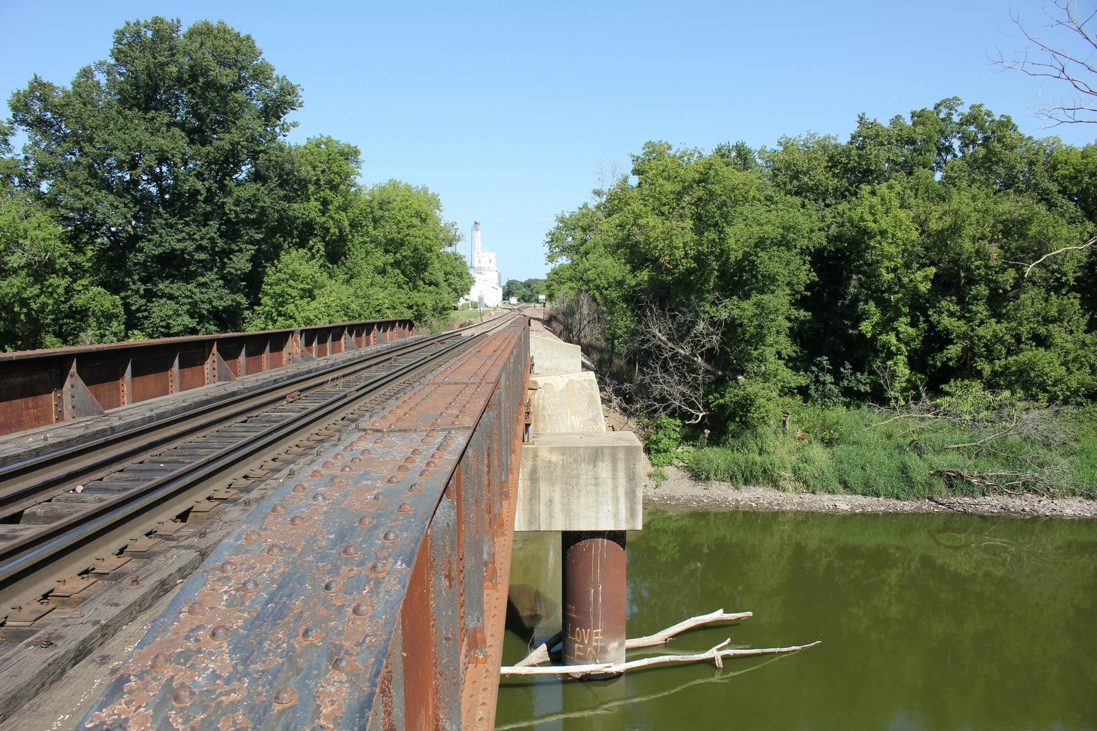 Looking east